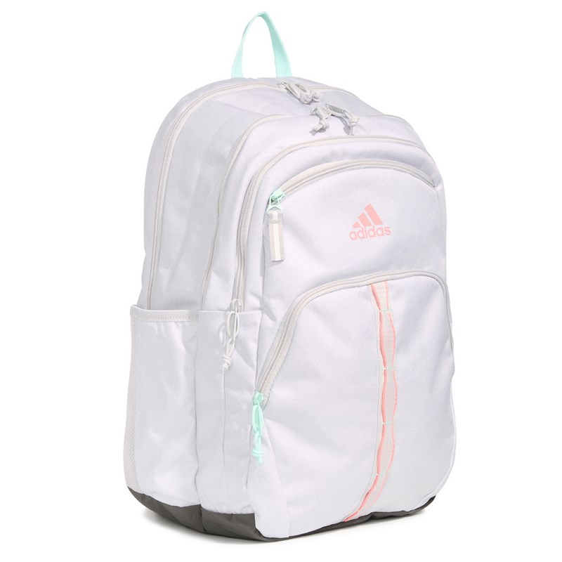 Adidas Prime 7 Backpack Shoes (White/Aqua/Pink) - Size 0.0 OT