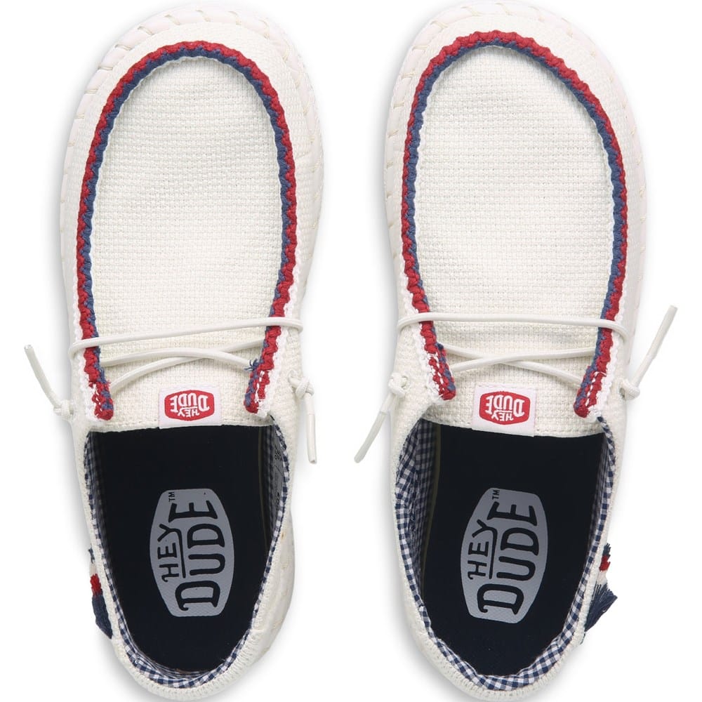 HEYDUDE Wendy Espadrille Woven - Scarpe Donna Slip-On In Tessuto Intrecciato - Nere, Taglia 37 - 5