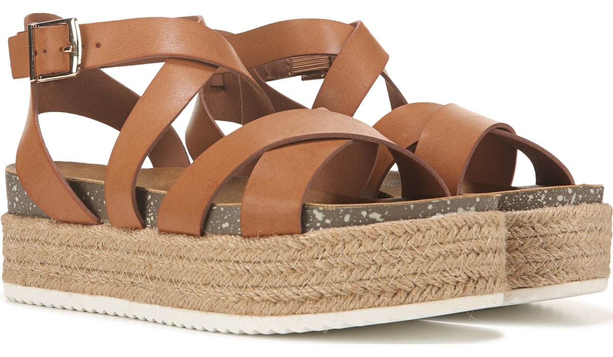 Platform sandals tan Clearance