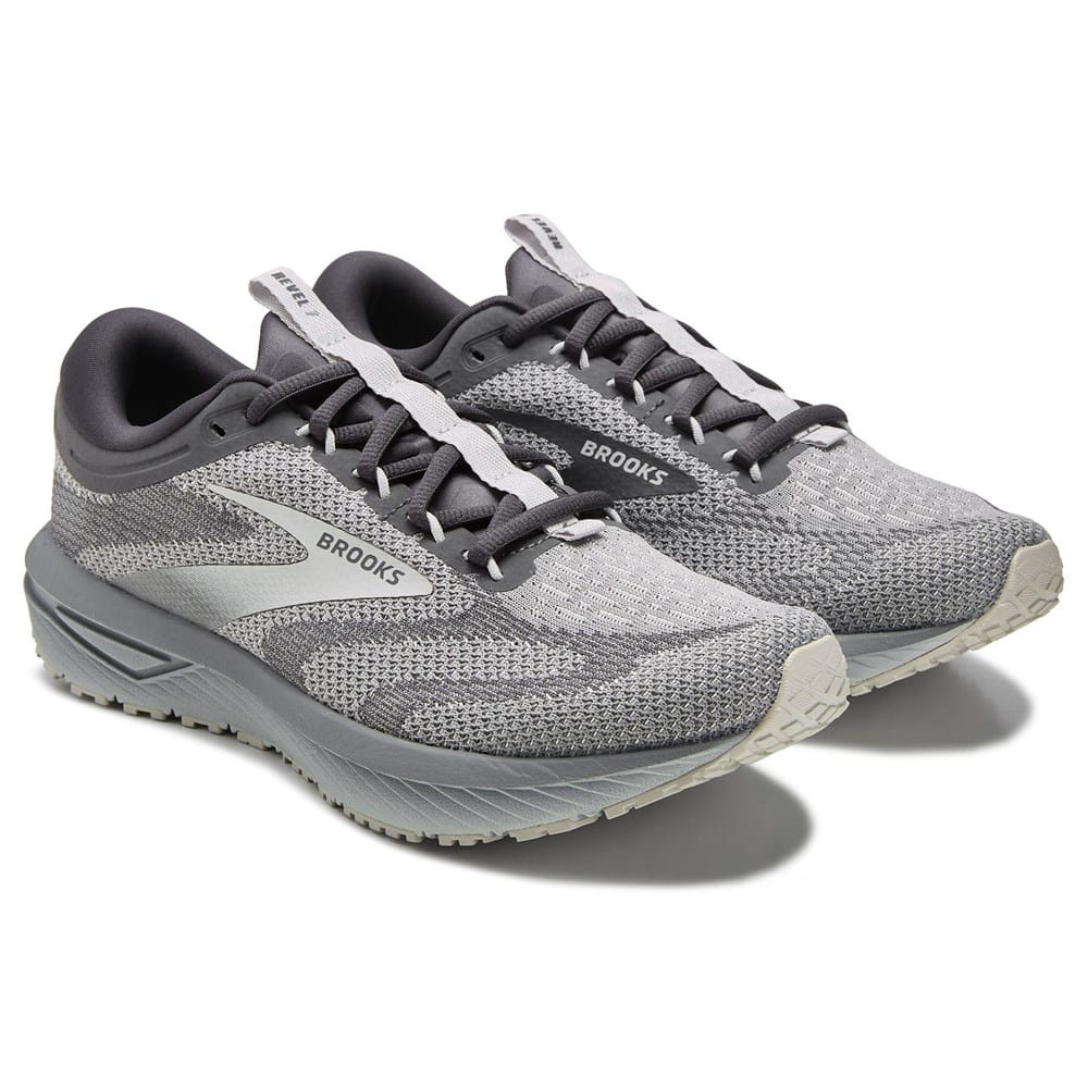 Brooks Revel 7 Running Shoes Mens 9D Grey White Neutral Athletic Sneaker Trainer Men main image 4