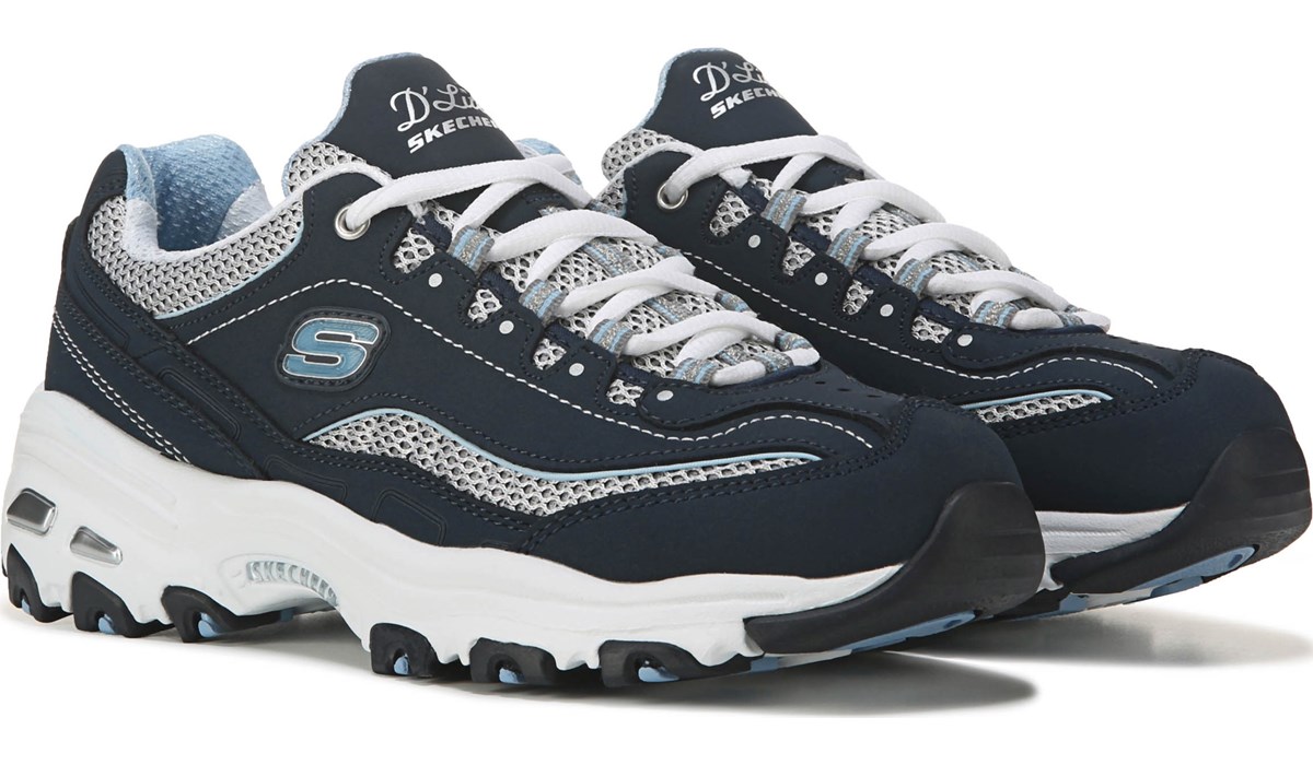skechers womens shoes navy