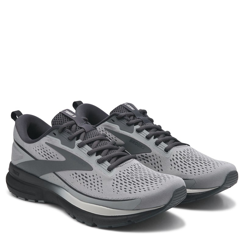 Brooks Men's Trace 3 Running Shoes (Grey/Black) - Size 10.0 W