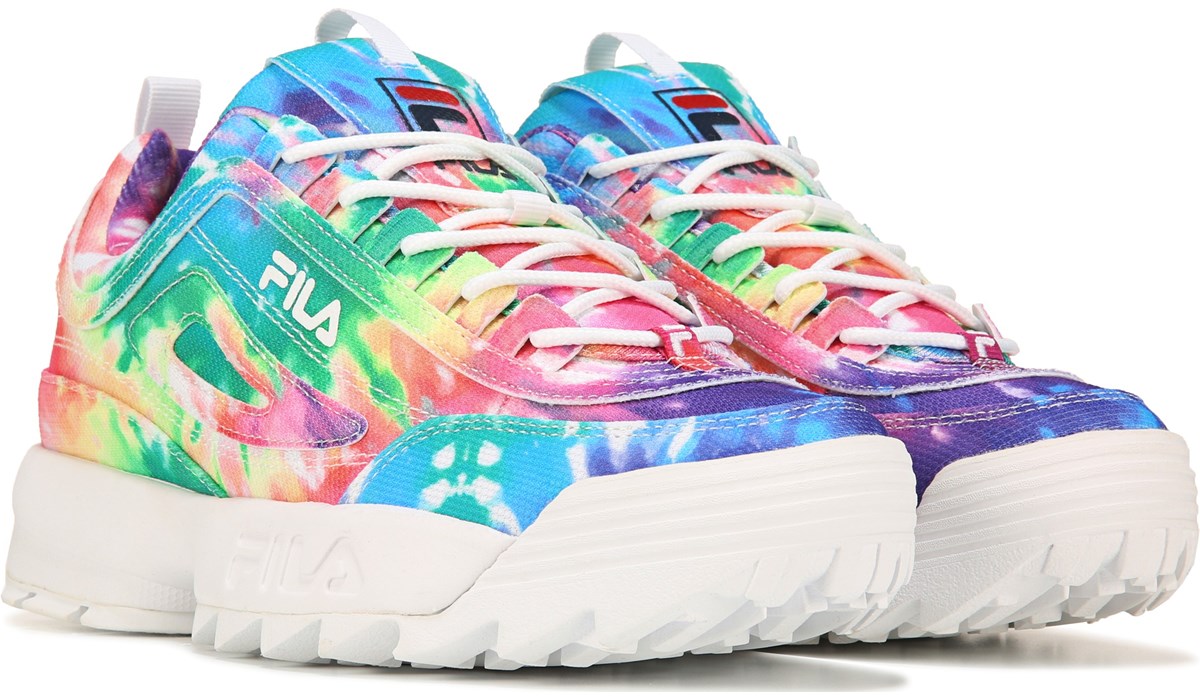 fila disruptor tie dye sandals