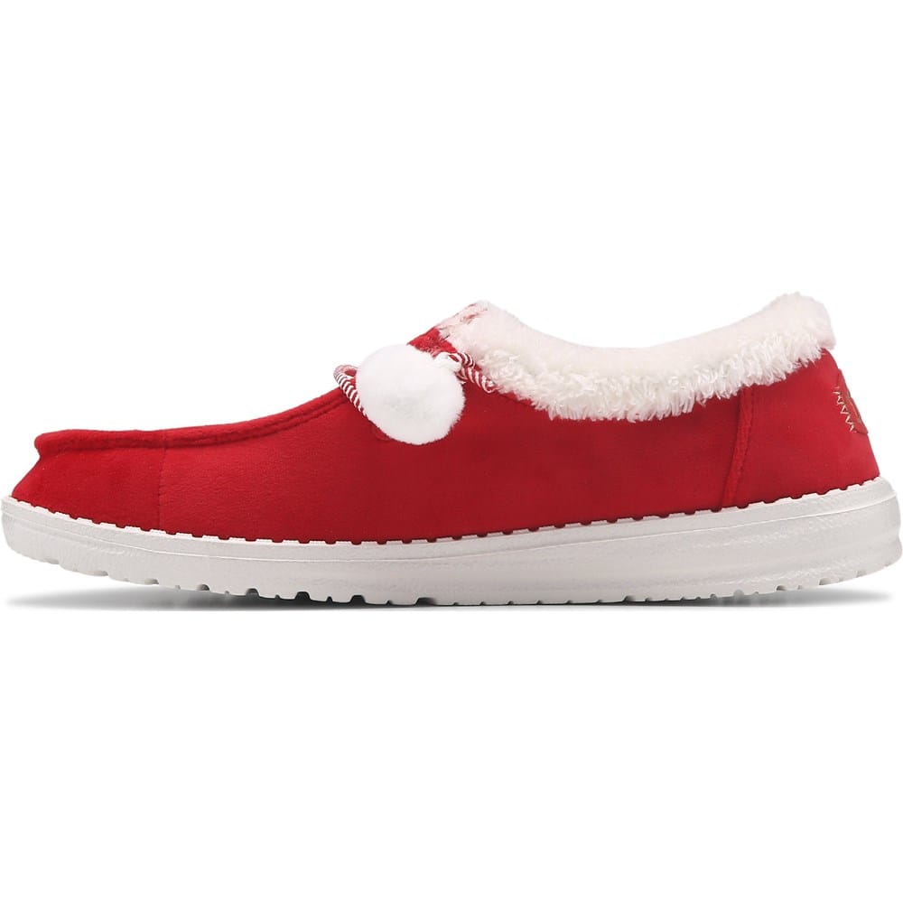 HEYDUDE Women's Wendy Holiday Mrs Claus Slip On | Famous Footwear