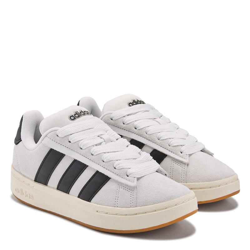 Adidas Women's Grand Court Alpha 00s Sneakers (White/Black/Gum) - Size 5.0 M