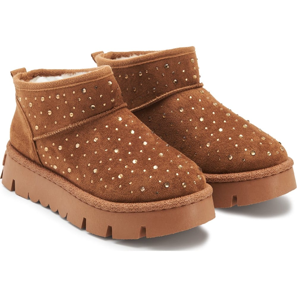 Women WonansTan and Brown Suede Winter Ankle Boots - Cozy size 8 display picture 1