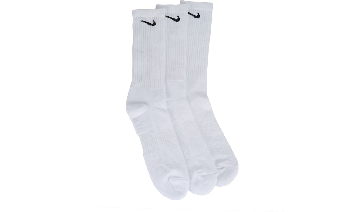 white nike crew socks