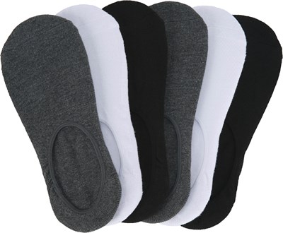 Men's 6 Pack Medium Performance Ultra No Show Socks