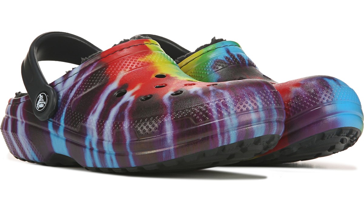 tie dye crocs famous footwear