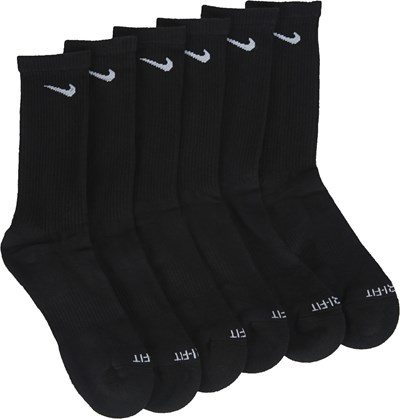 Men's 6 Pack Large Everyday Plus Cushion Crew Socks