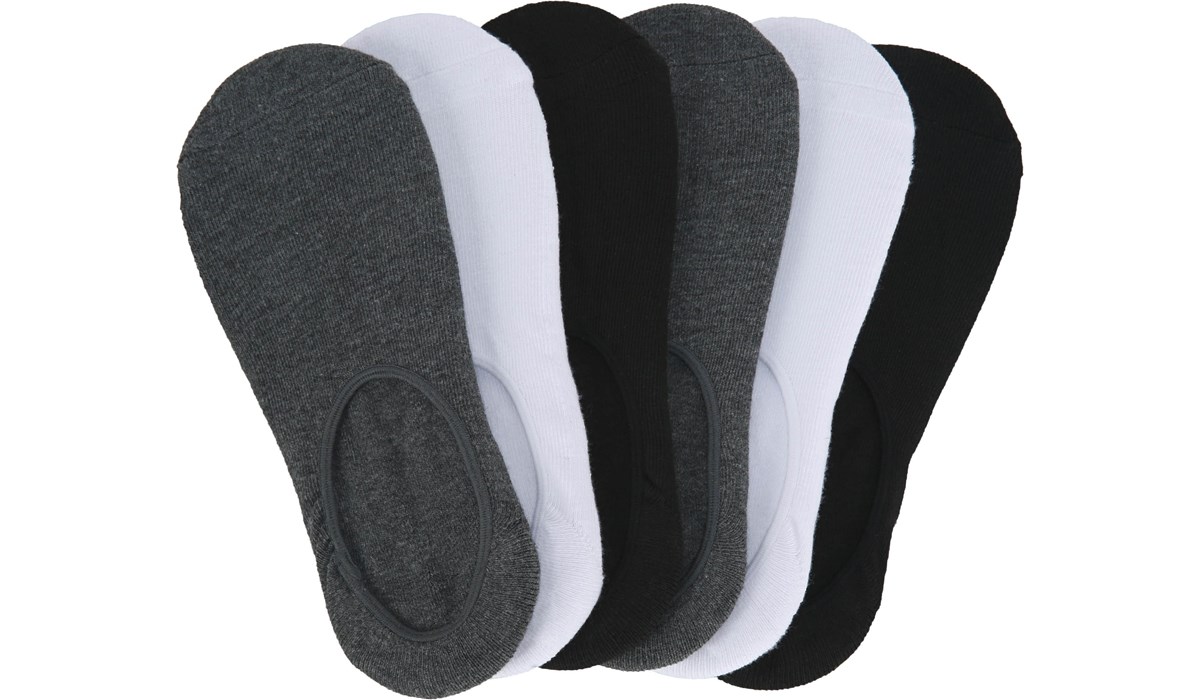Men's 6 Pack Large Performance Ultra No Show Socks - Right