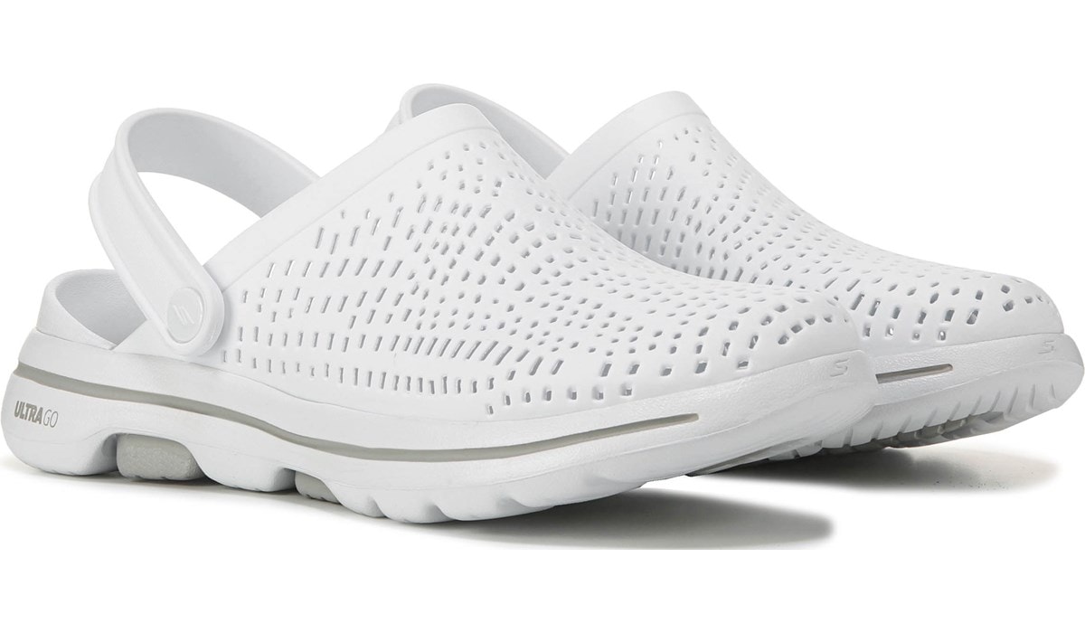 skechers white clogs