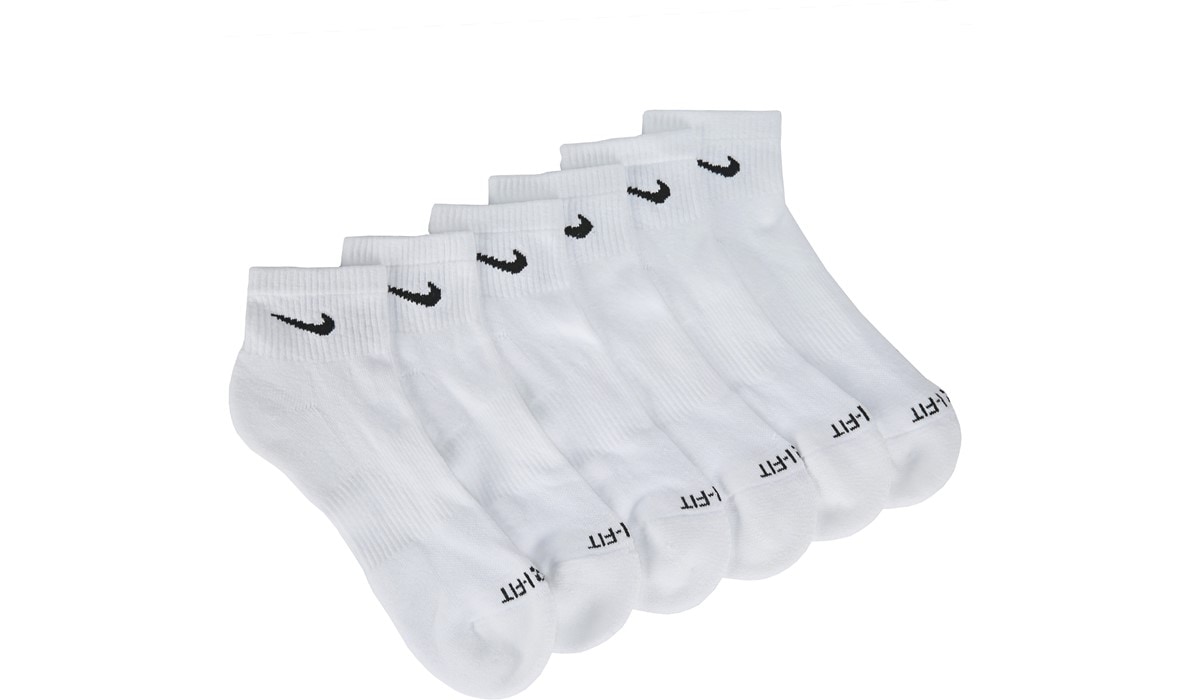 nike white socks ankle