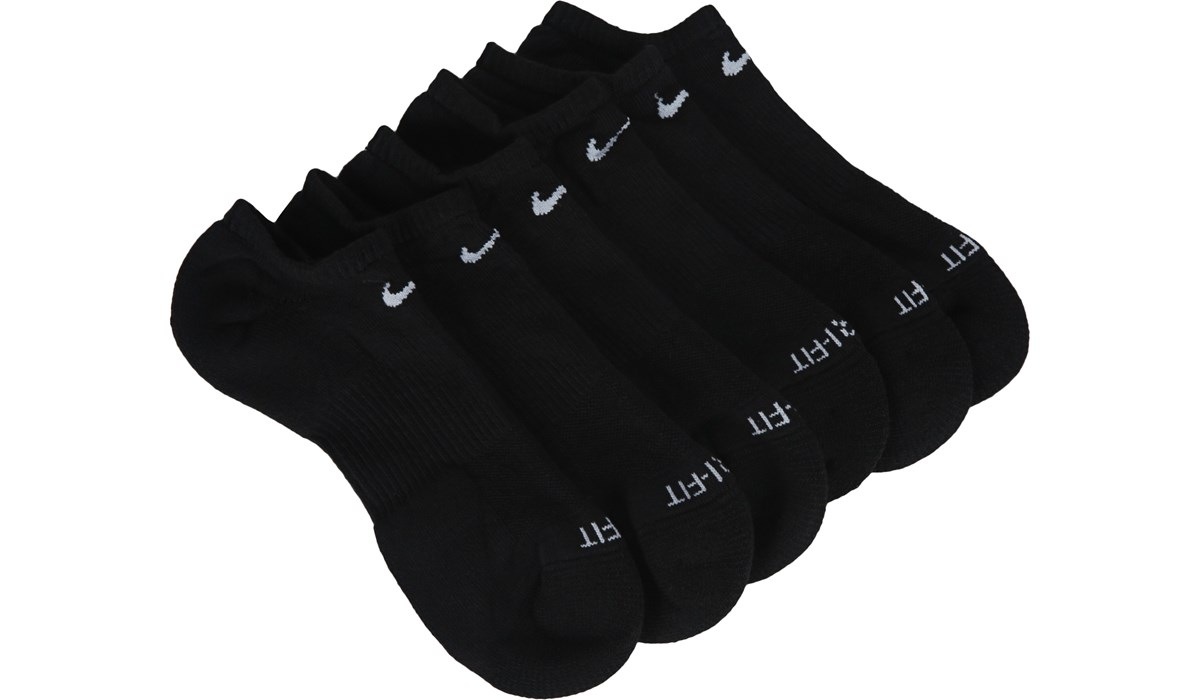 Nike Men's 6 Pack Large Plus No Show Socks Famous Footwear