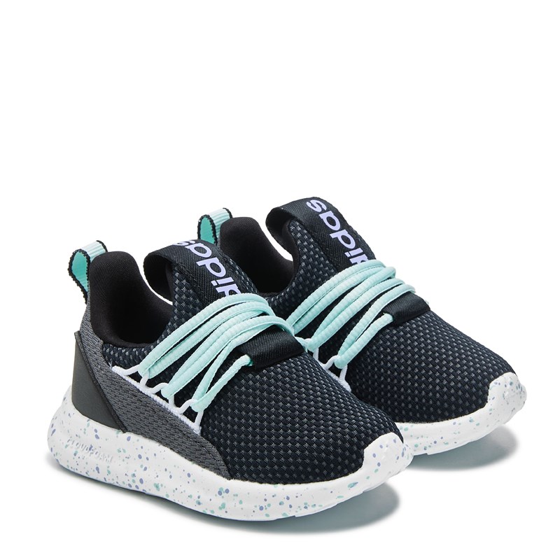 Adidas Kids' Lite Racer Adapt 7.0 Slip On Shoe Toddler Shoes (Black/White/Blue) - Size 7.0 M