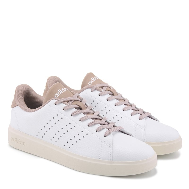 Adidas Men's Advantage 2.0 Sneakers (White/Brown) - Size 8.0 M