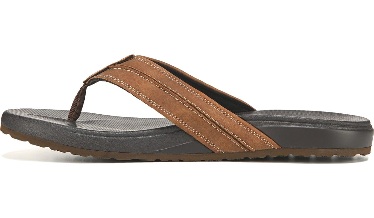 famous footwear mens flip flops