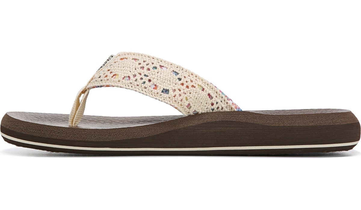 skechers asana flip flops