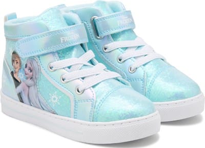 Kids' Frozen Light Up Hi Top Sneaker Toddler/Little Kid - Light Blue Glitter