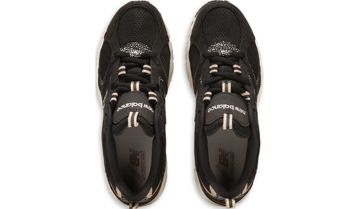 Size M7/W8.5 - New Balance 408 Black/Leopard Sneakers Shoes New Balance 408 Sneaker | Famous Footwear main image 2