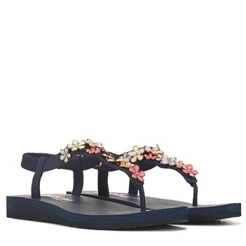 skechers cali meditation glass daisy sandal