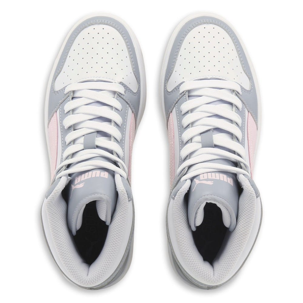 DC Girls Rebound WNT High Sneaker - Black/White/Pink, 12.5 M US Little Kid, Sherpa Lined - View #9