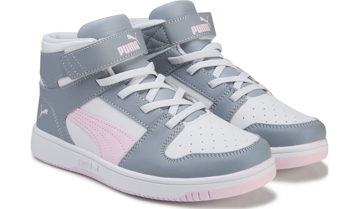 PUMA Kids' Rebound Layup High Top Sneaker Little Kid Famous
