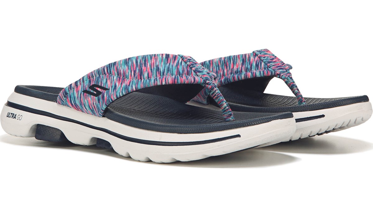 famous footwear skechers flip flops