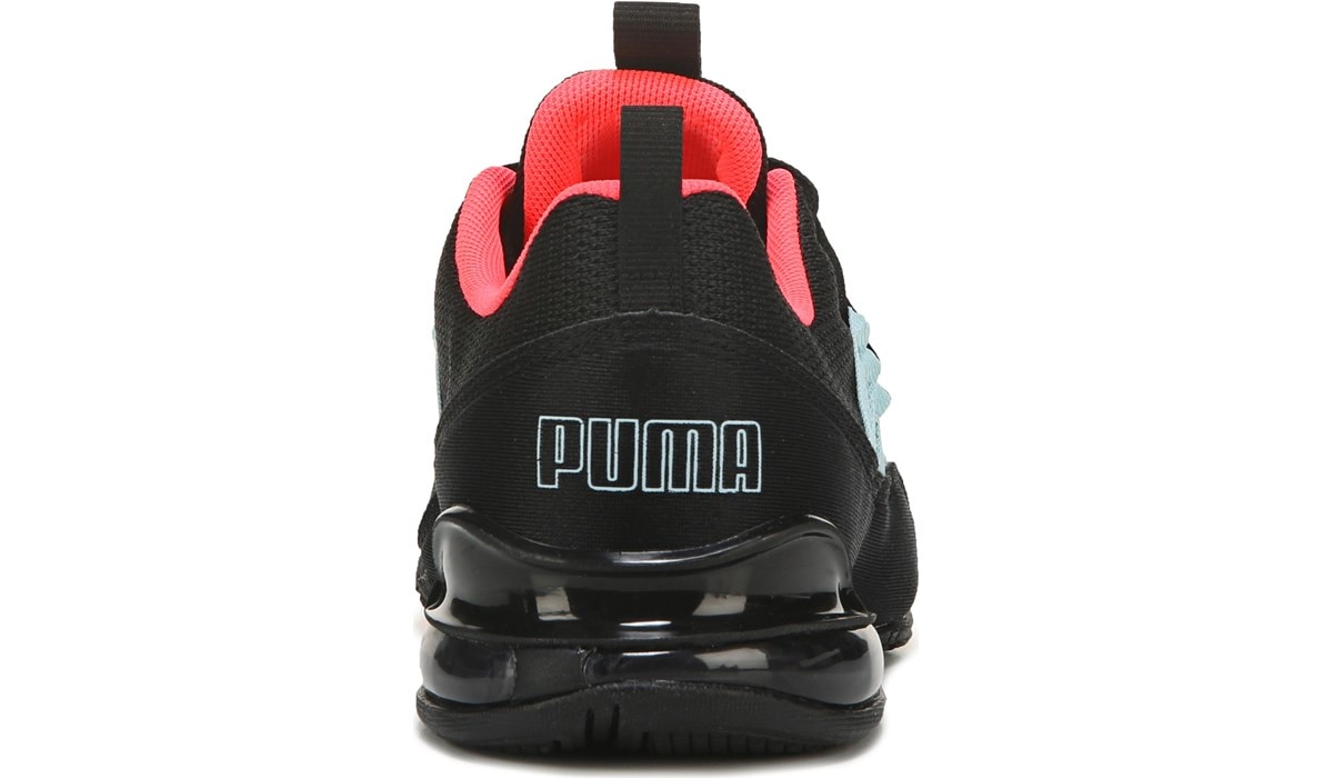 womens black and pink puma shoes