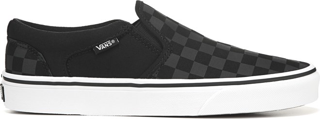 Vans Men s Asher Slip On Low Top Sneaker Famous Footwear