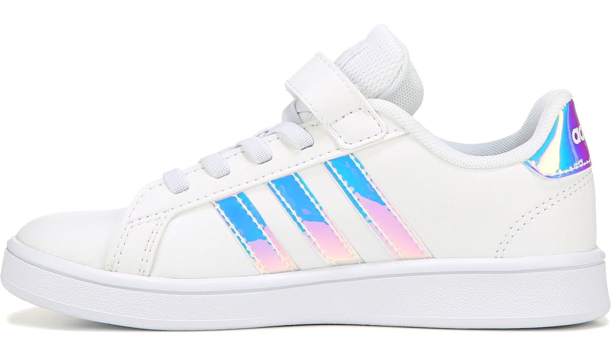 adidas Kids' Grand Court Sneaker Little Kid White, Sneakers and Athletic Shoes, Famous Footwear