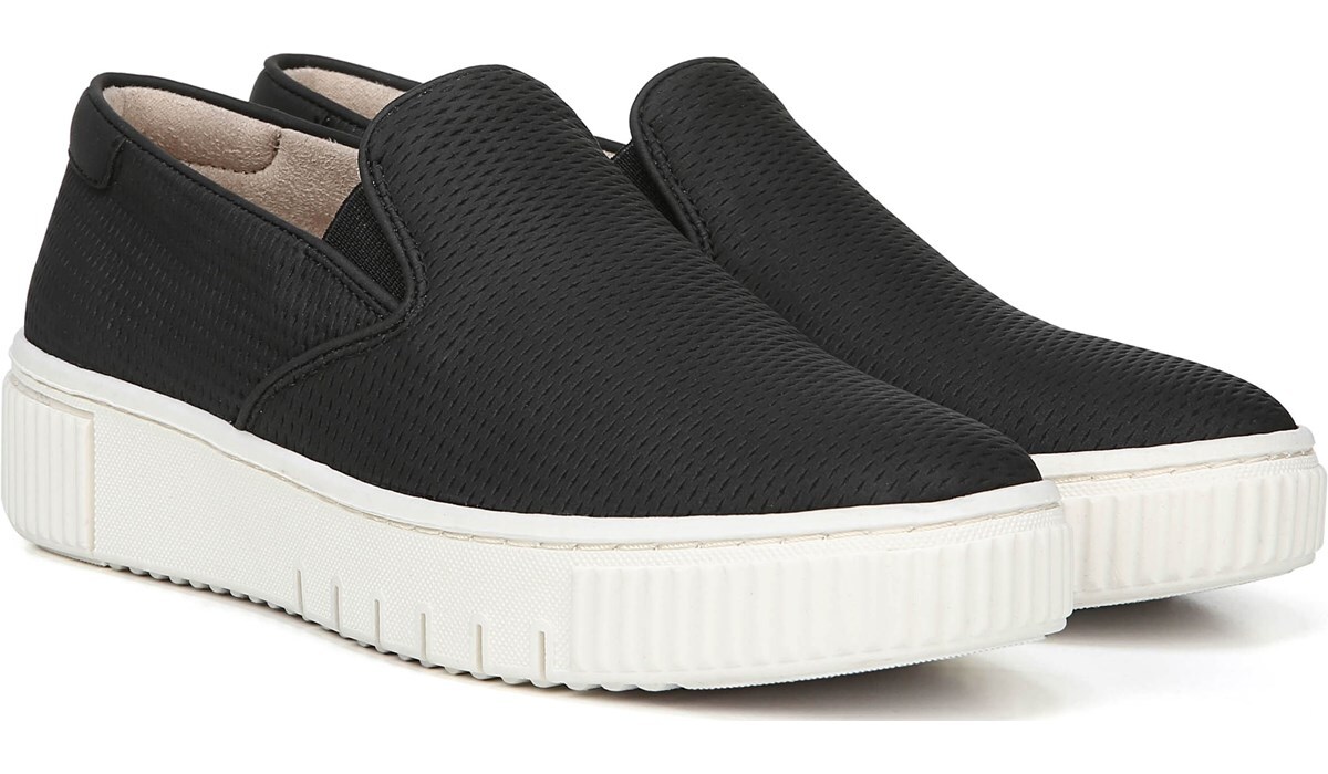 naturalizer black slip on sneakers