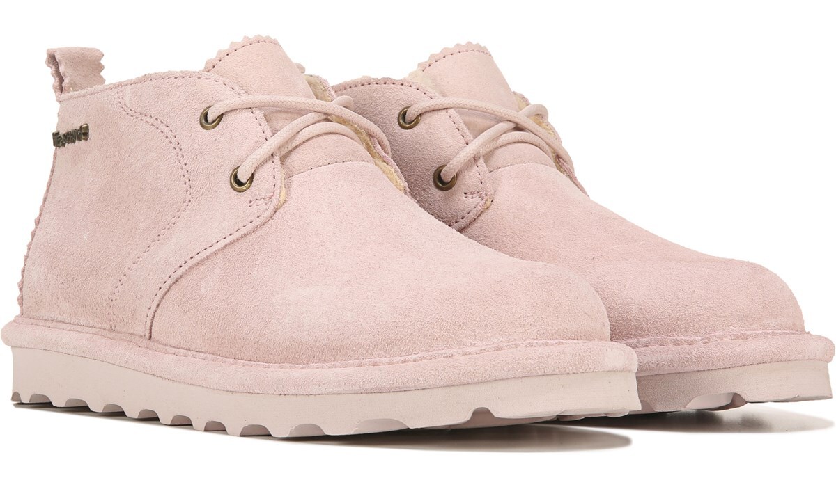 pink chukka boots