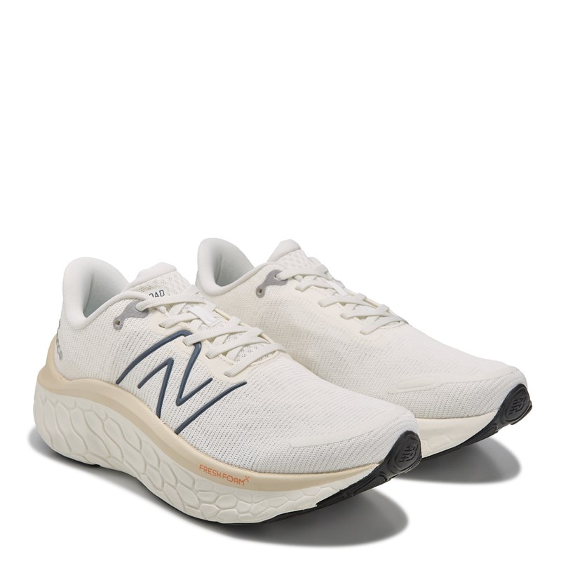 New Balance Men's Fresh Foam Kaiha Running Shoes (Off White/Orange) - Size 10.0 M