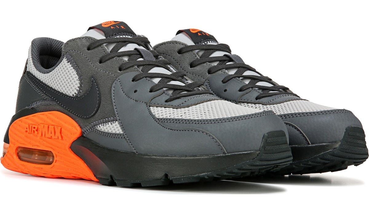 nike air max orange and grey