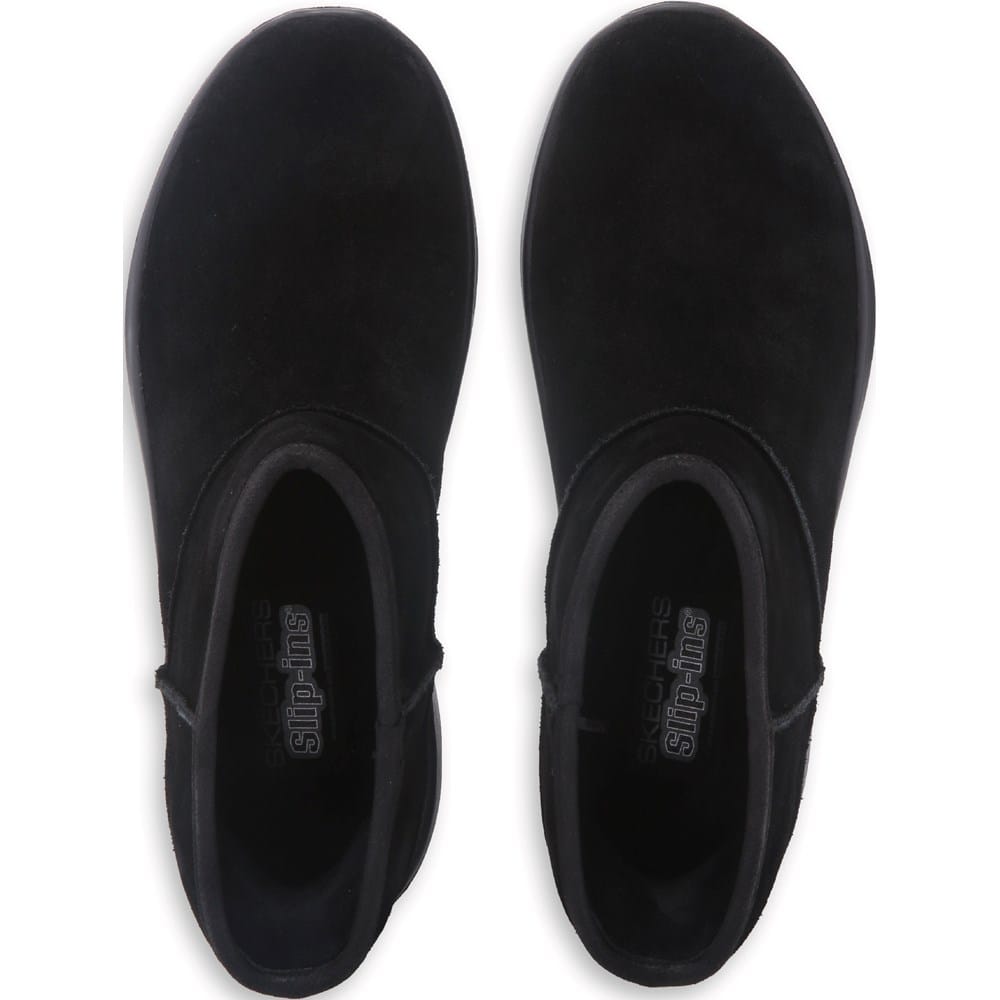 Skechers Women's Hands Free Slip-ins: On-the-GO Encore - Blair Boots | Size 7.0 | Black | Leather/Textile