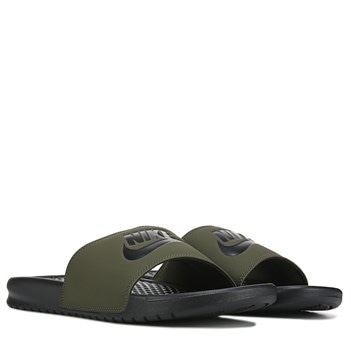 nike slides olive green