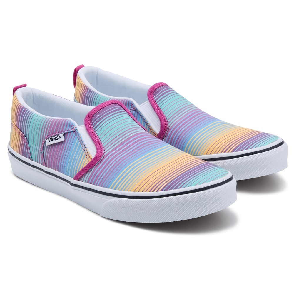 Vans Asher Boys Vans Slip Ons Vans Asher Boys Slip-On Shoe