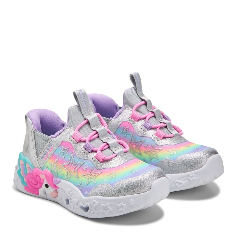 Skechers Kids' Slip-Ins Unicorn Charmer Sneaker Toddler/Little Kid Shoes (Silver Multi) - Size 9.0 M
