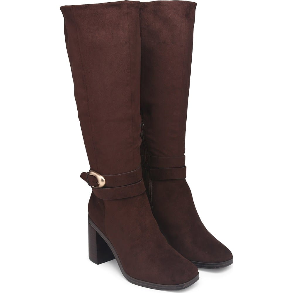Dv Dolce Vita Women's Finnian Wide Calf Knee High Boots (Chocolate Brown) - Size 9.0 M