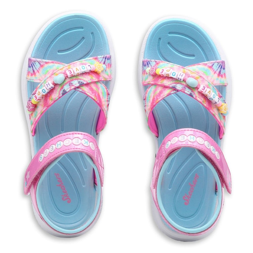 Skechers Kids' Tie Dye BFFs Sandal Little/Big Kid | Famous Footwear