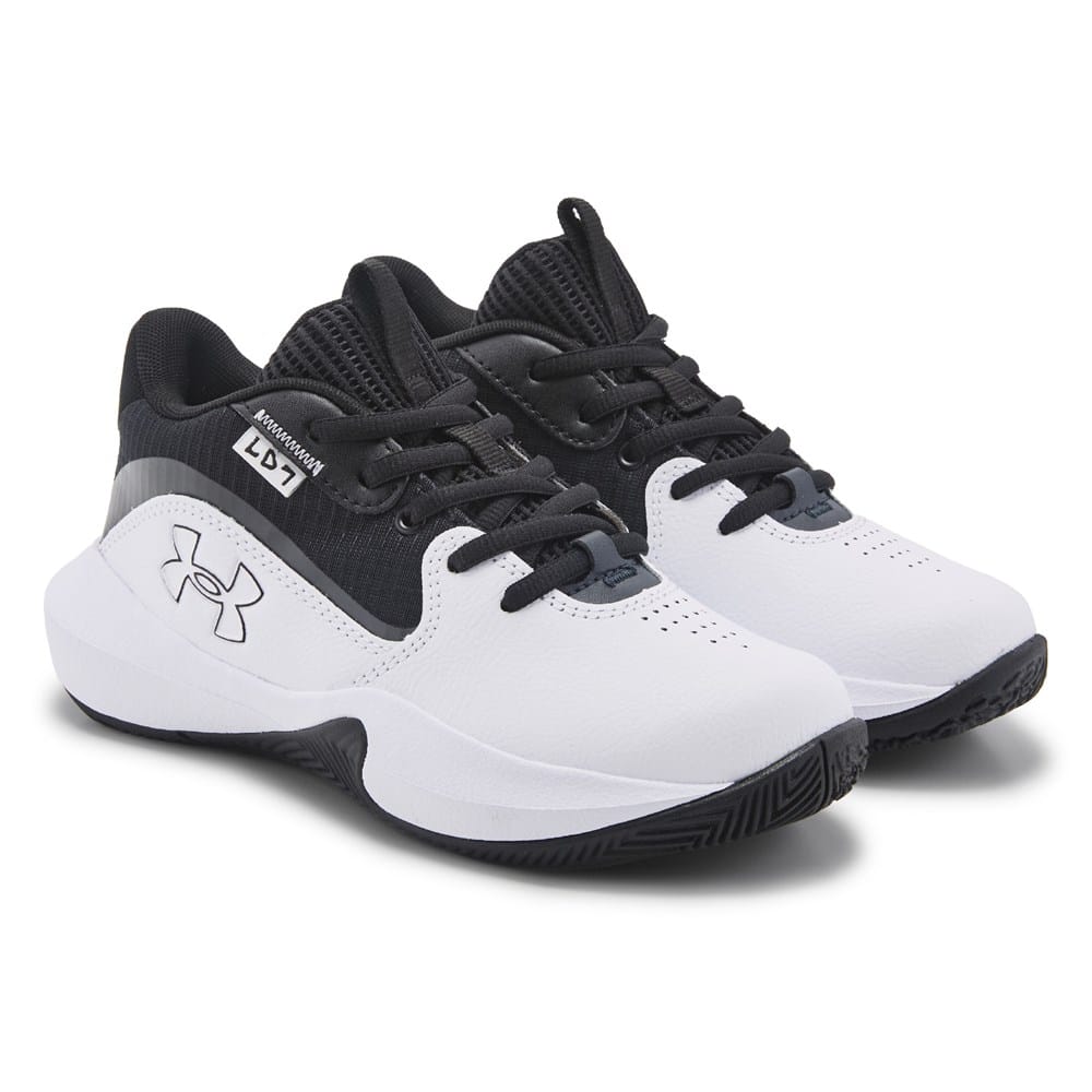 Under Armour Lockdown 7 Basketball Shoes Men\'s Size 12‎ Black White Sneakers Under Amour Lockdown 7 Junior Boys main image 2
