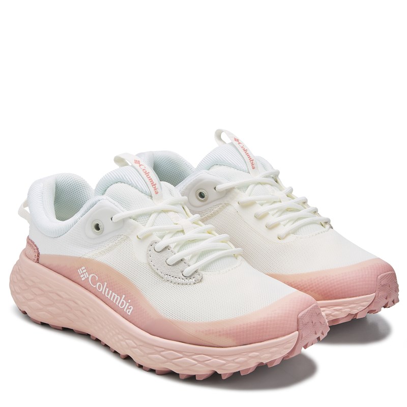 Columbia Women's Terrastride Crz Outdoor Hiking Shoes (Sea Salt White/Pink Haze) - Size 6.5 M