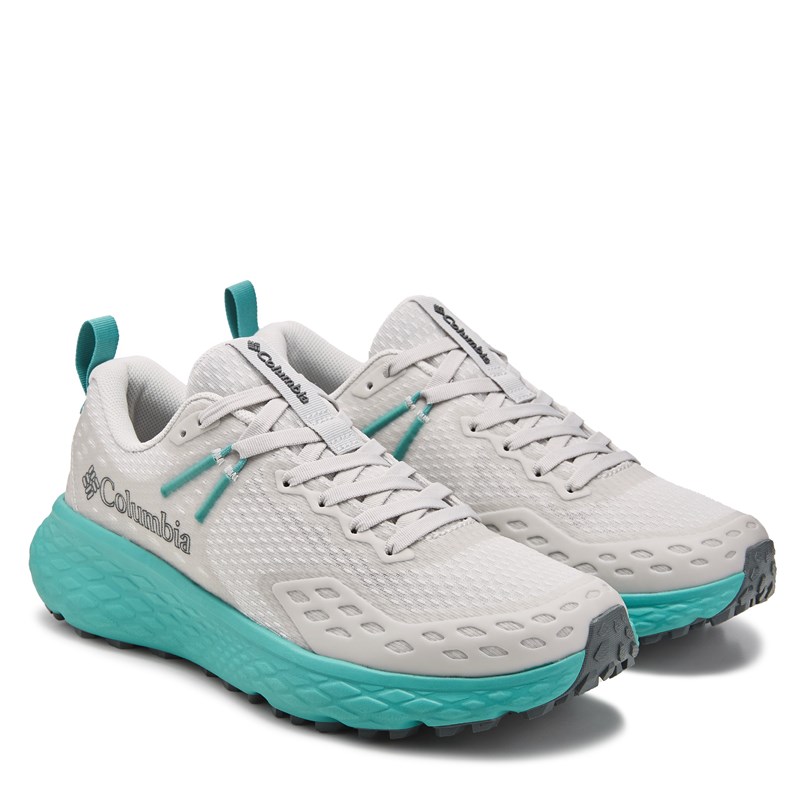 Columbia Women's Konos Trs Outdoor Hiking Shoes (Moonstone Grey/Teal) - Size 6.0 M