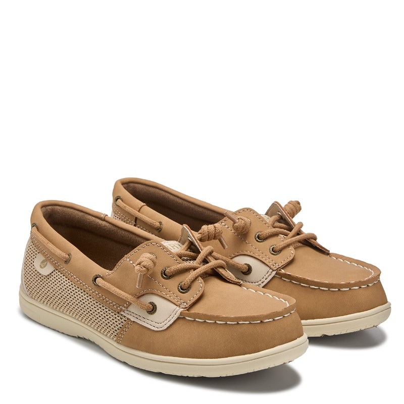 Sperry Kids' Shoresider Boat Shoe Little/Big Kid Shoes (Tan) - Size 4.0 M