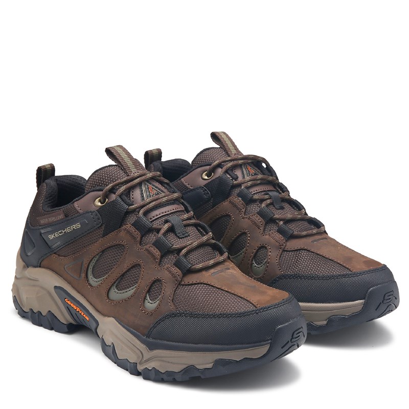 Skechers Men's Selvin Water Repellent Outdoor Hiking Shoes (Chocolate) - Size 9.0 2W