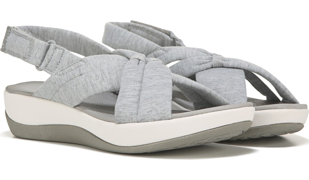 clarks grey sandals
