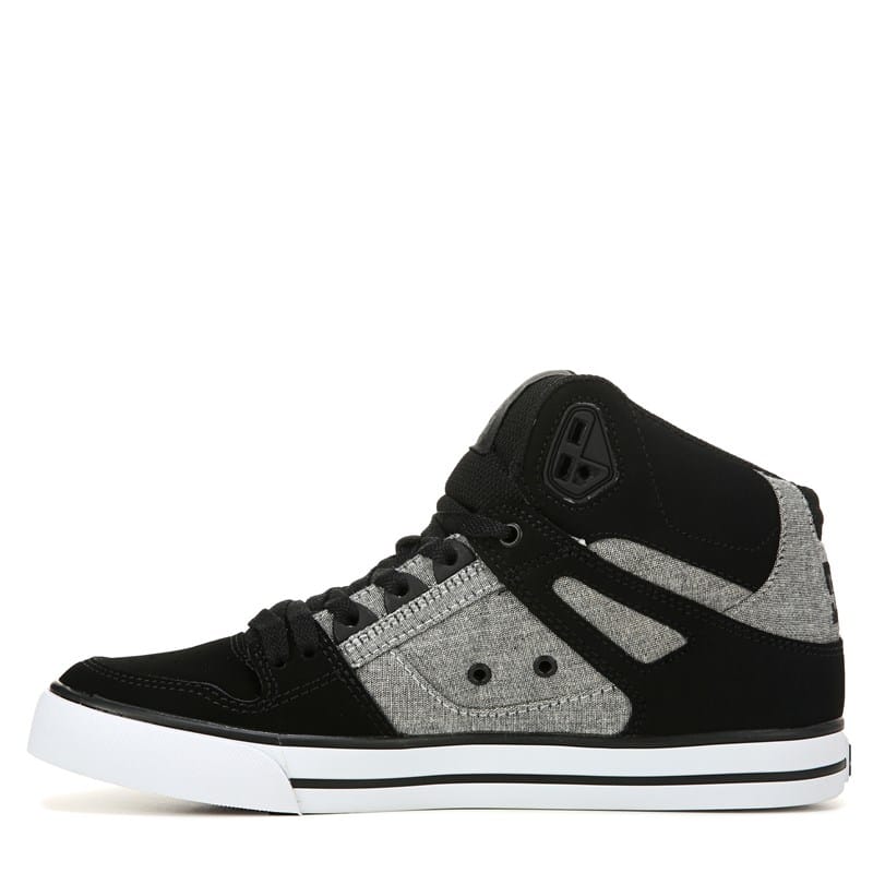 DC Men's Pure High Top WC Skate Shoes Size 10 BLACK/BATTLESHIP/ARMOR
