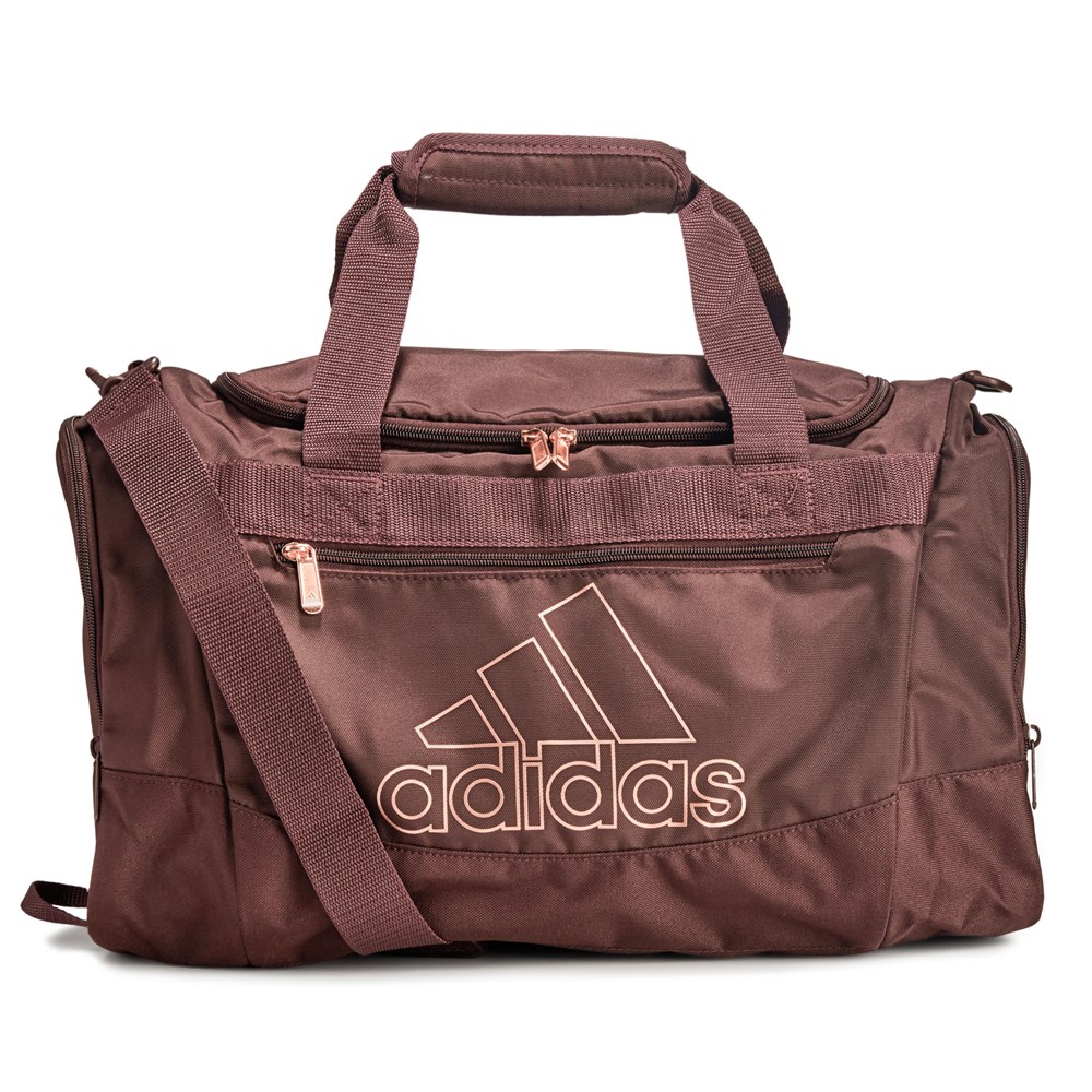 Adidas Defender IV Small Duffel Bag Shadow Brown Rose Gold
