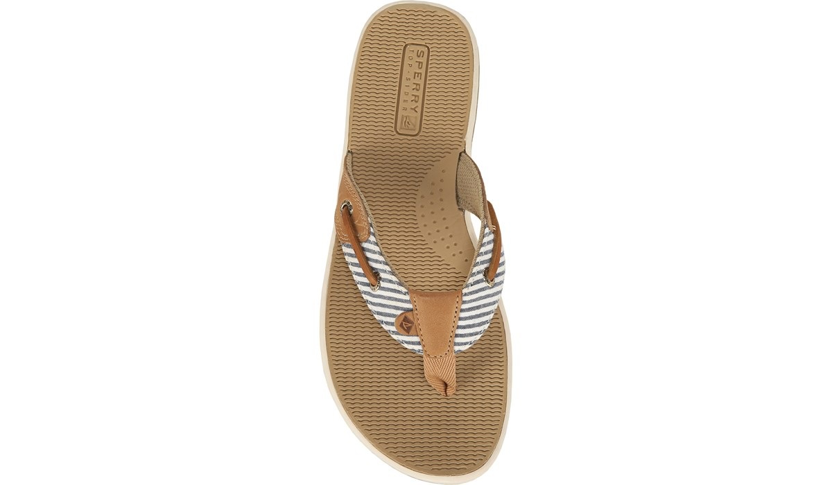sperry seafish flip flops